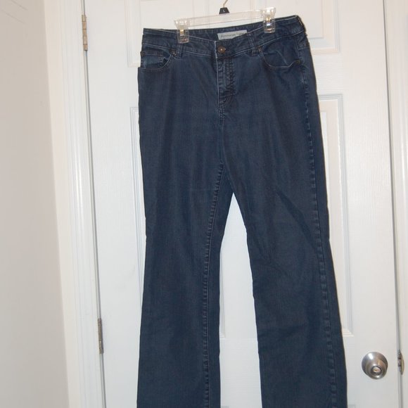 CHICO'S  Women's Platinum Black Denim Jeans Size 1.5 (Medium 10) - Picture 1 of 7